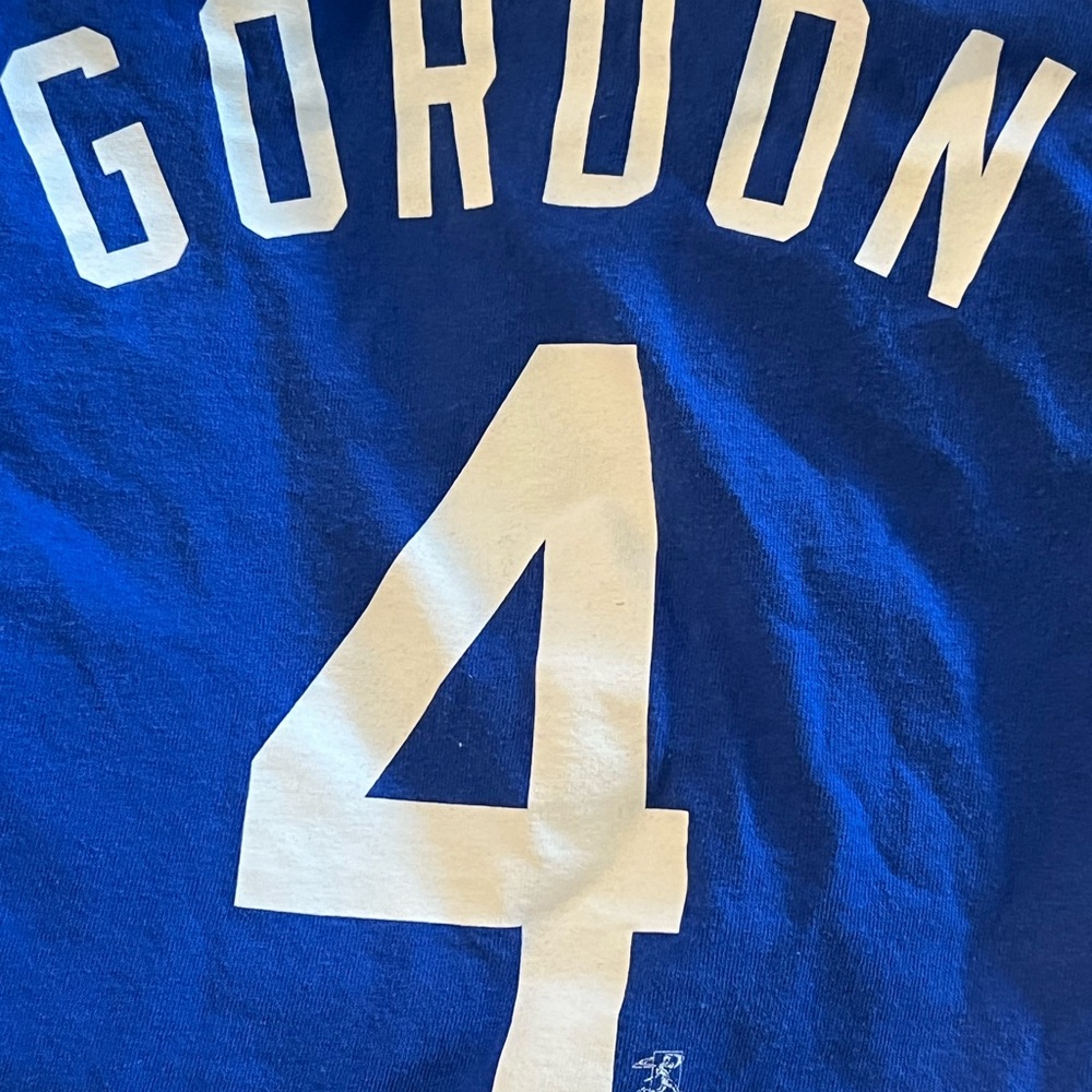 Blue Jersey with White Number 4